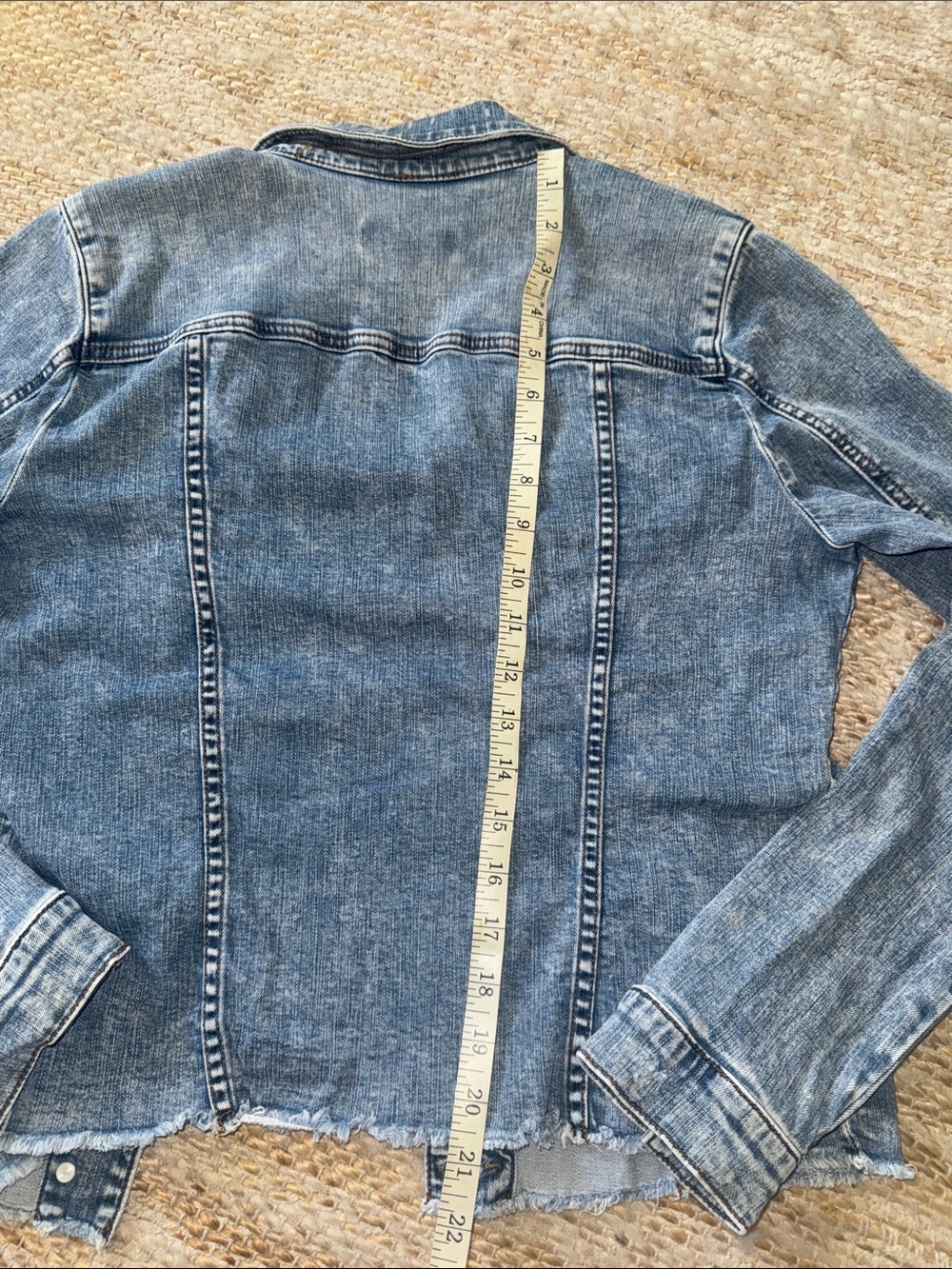 Kut from the Kloth Light Blue Denim Jean Jacket - Picture 7 of 7